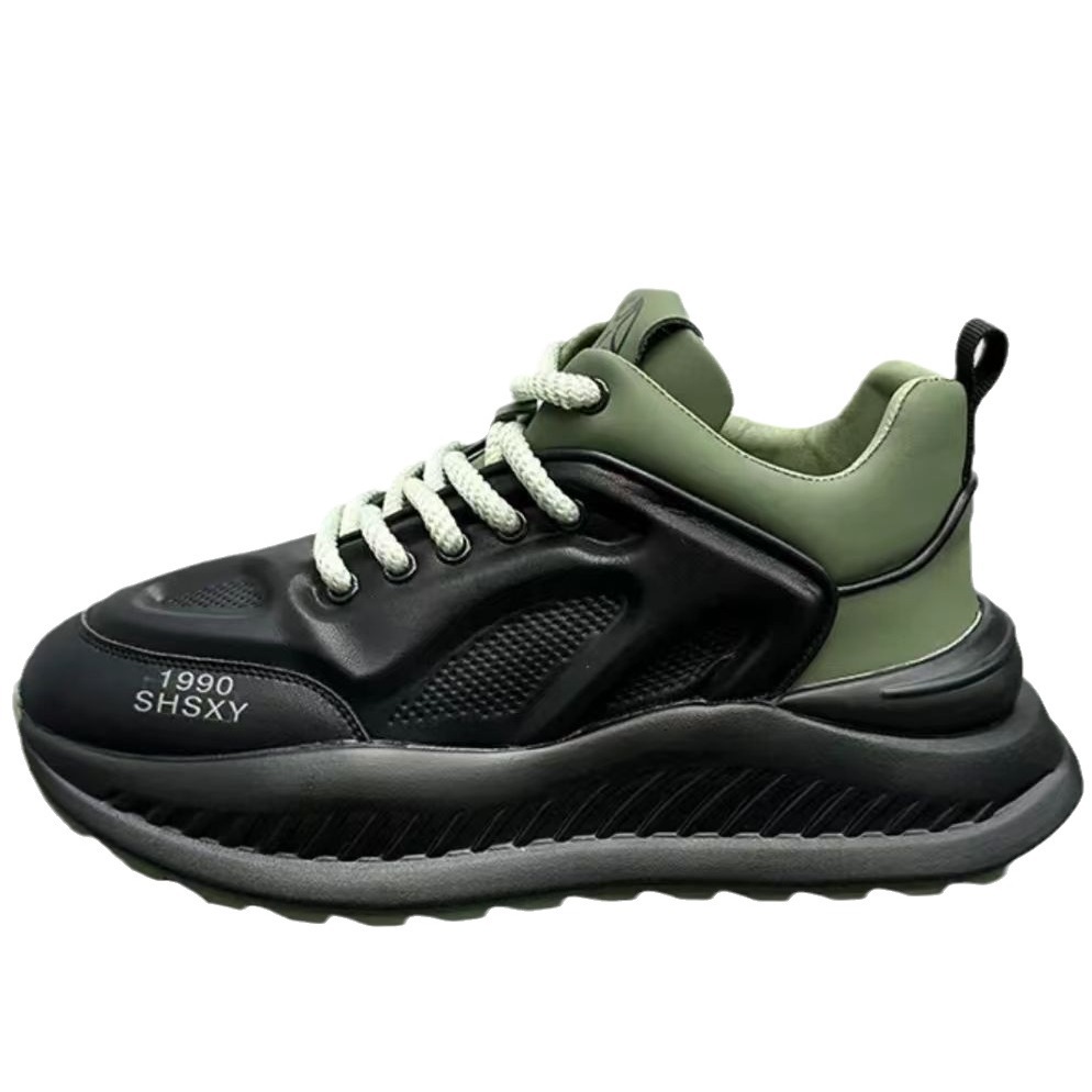 S Ddmysports Men Thick Soled Height Increasing Anti Slip And Wear Resistant Casual Shoes Outdoor Shoes oled lip hoes hoes