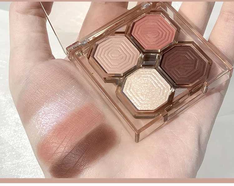 4-color mini size eye shadow tray elegant glitter sequins eye shadow tray Christmas Halloween eye shadow makeupW240730