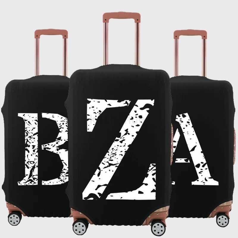 White Spots Letters Luggage Cover Thicker Protective Cover Washable Luggage Cover Elastic Suitcase Cover Anti-scratch Travel SetXJ240723