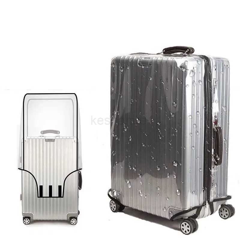 Transparent PVC Luggage Cover Waterproof Trolley Suitcase Dust Cover Dustproof Travel Accessories Travel OrganizerXJ240723