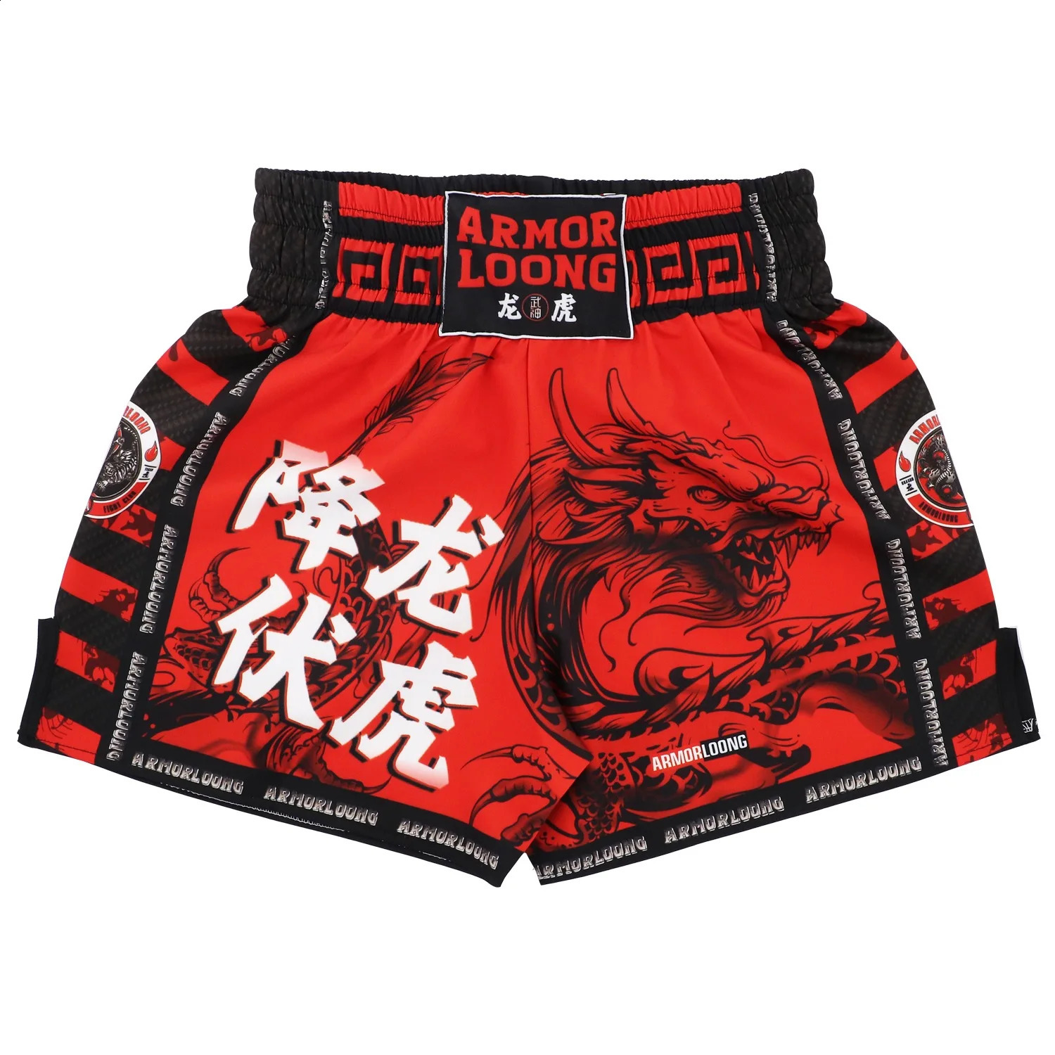 Rashguard Jujutsu Grabbing MMA Shorts Gym Training Muay Thai Pants Taekwondo T-shirt Mens Red Dragon Thai Boxing Box Clothing 240715