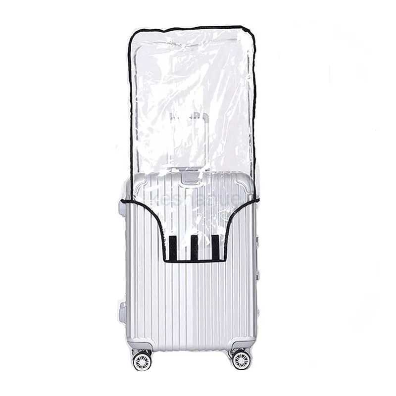 Travel Waterproof Suitcase Cover Transparent Luggage Cover PVC Thickening Size Portable Dustproof Protective CoverXJ240723