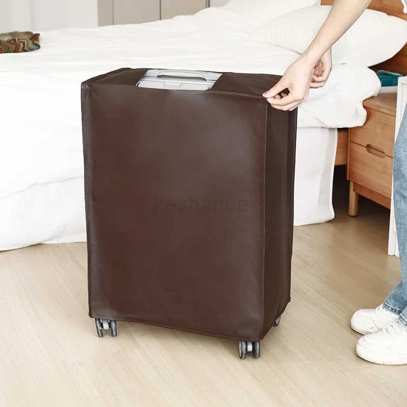 Luggage Cover Travel Suitcase Reusable Dust Proof Scratch Waterproof Protective Cover Non-woven Luggage Cover 2024 NewXJ240723