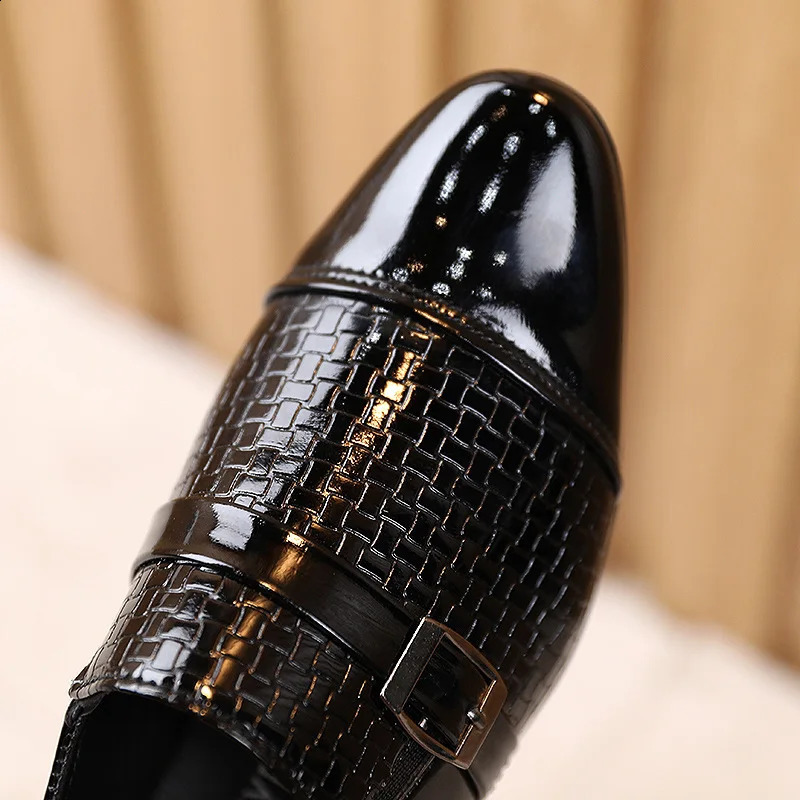 Childrens Leather Shoes For Boys Toddlers Kids Flats Party Wedding Formal Occasions Performance Show Stage 240723