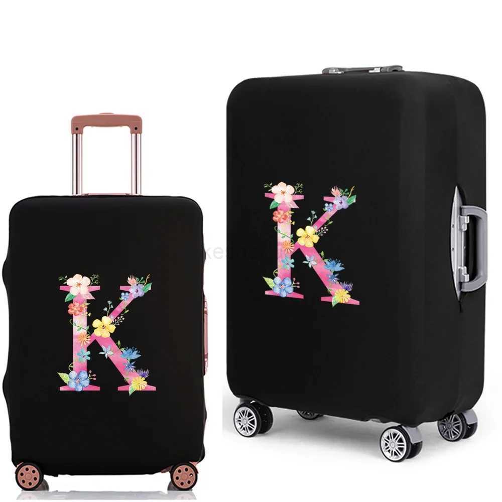 Travel Suitcase Protective Cover for 18-28 Pink Letter Pattern Luggage Case Elastic SUitcase Dust Cover Travel AccessoriesXJ240723