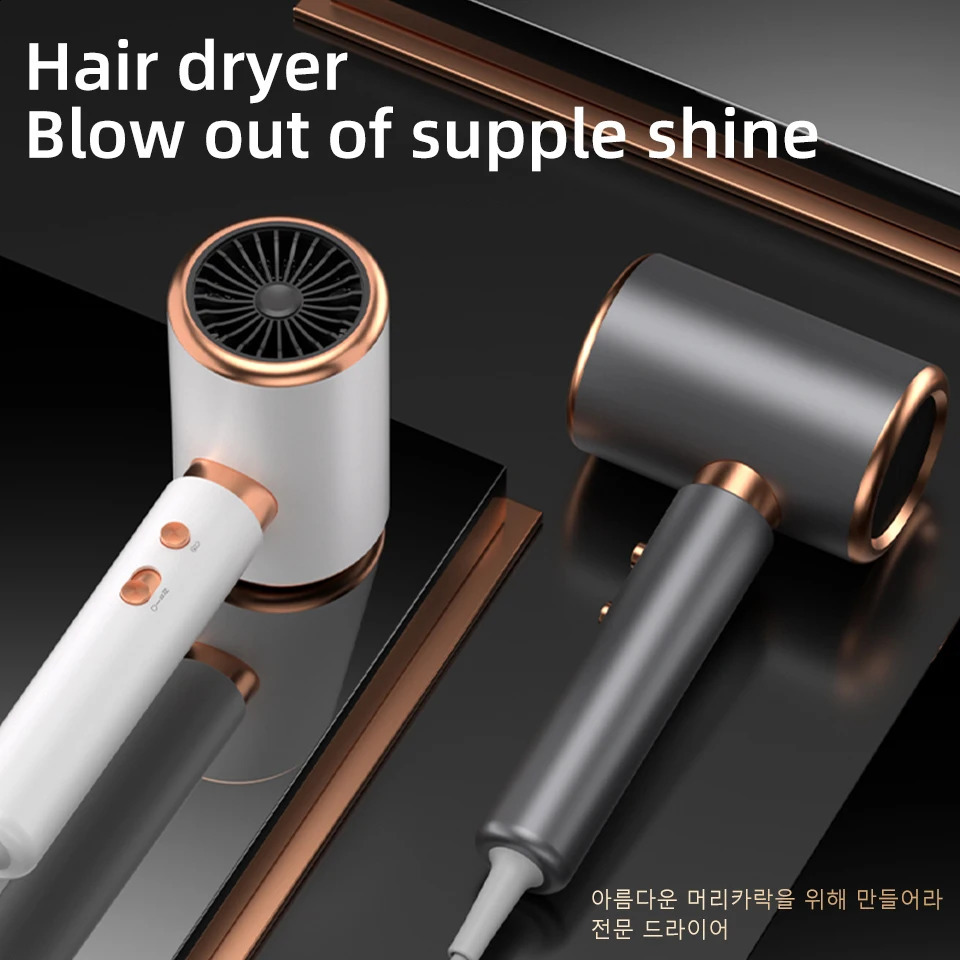 Ionic Hair Dryer High Speed Motor Blow Drier 2000W Hairdryer Negative Ion Hair Care Styler Professional Blow Dryer 240713