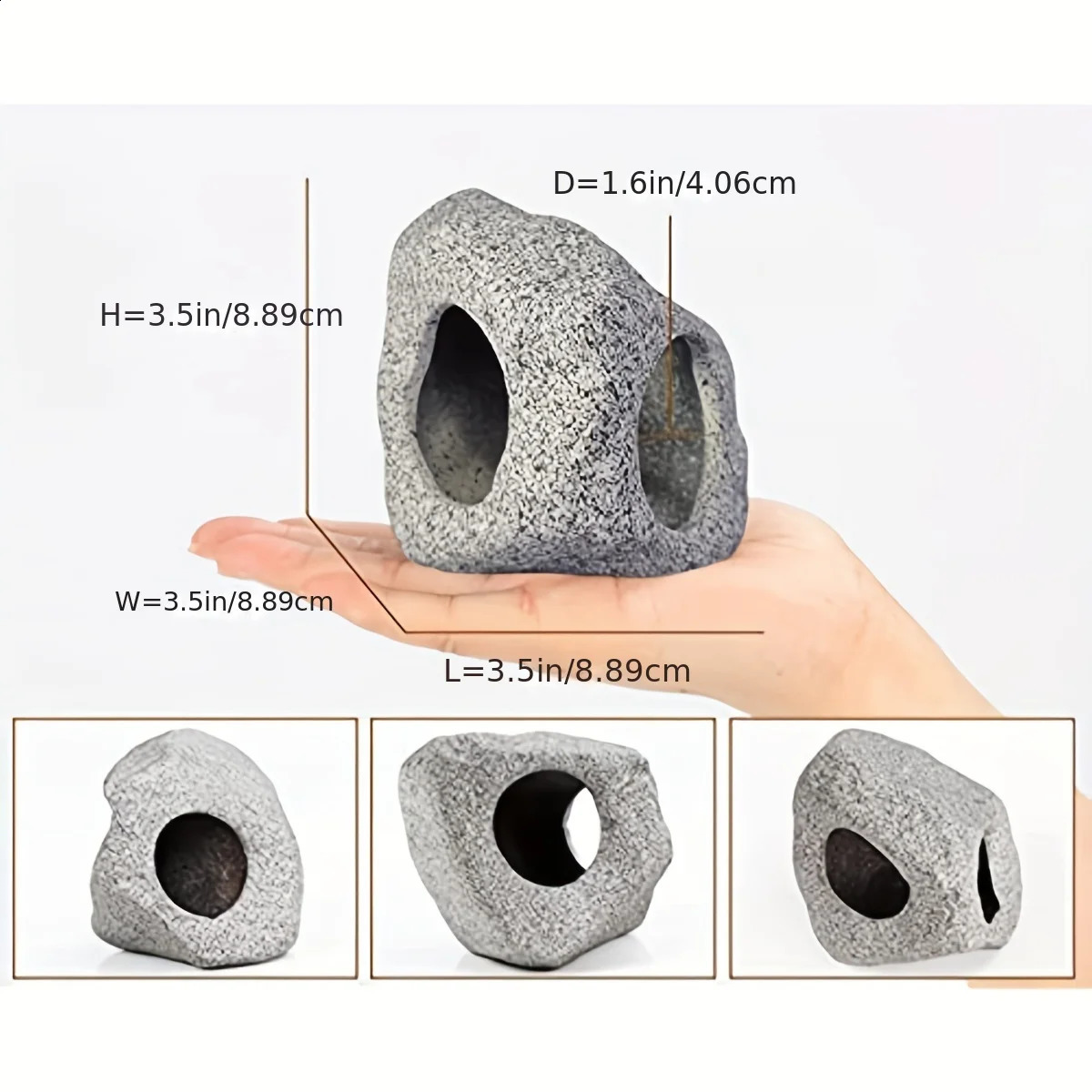 Aquarium Hideaway Rock Cave For Aquatic Pets To Breed Play And Rest Fish Tank Ornaments Decor Stone 240723