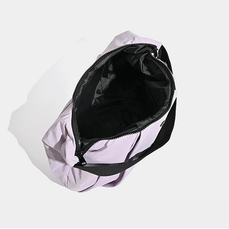 Nylon Half Moon Bag For Women Handbag Purse 2024 In Casual Large Capacity Yoga Sports Fitness Light Shoulder 240723