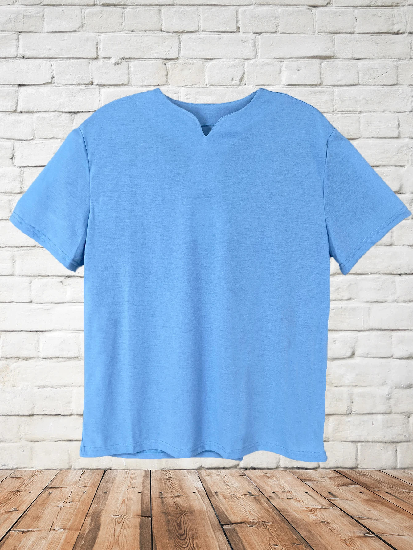 TUSHANGGE Mens Polo T-Shirts Short Sleeve V-Neck Tops Daily Mens Solid Color Clothes Golf Shirts Workout Fitness Sports Wear 240723 - view 7