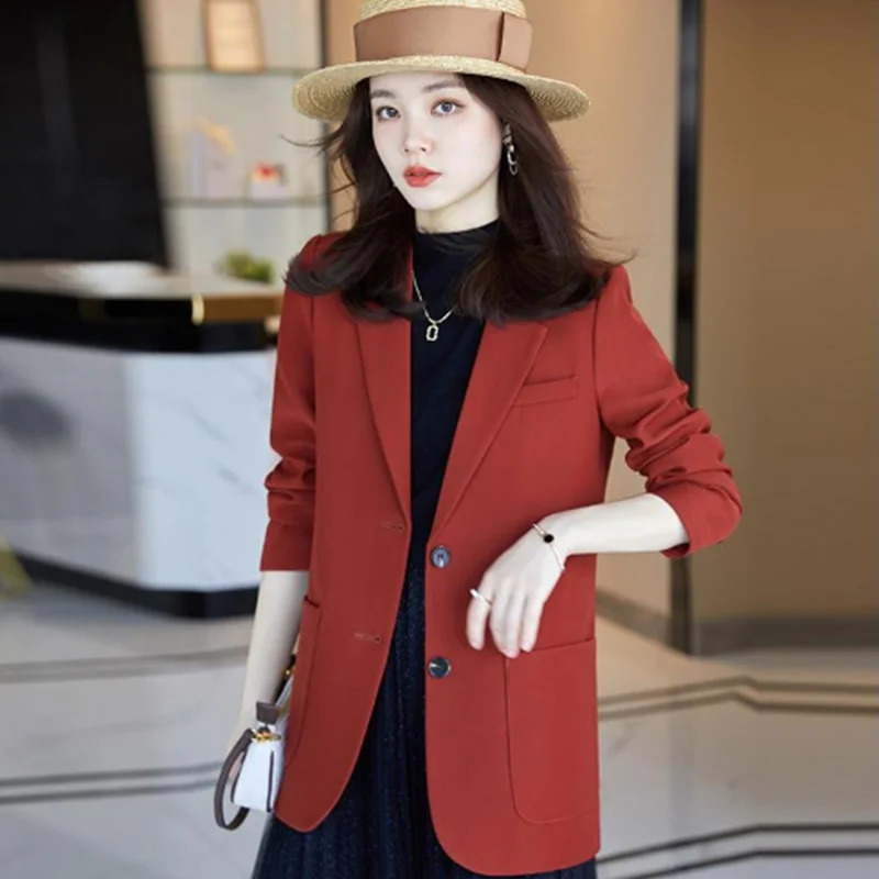 Women's Suits Blazers Letter Embroidered Suits Tops for Womens High-End Blazers coat Temperament Elegant Business female clothing slimming traf 2