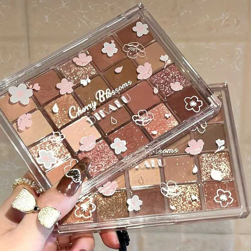 DIKALU Evening Cherry Dance eye shadow Tray 20 Color Large Plate Pearl Mute Bright Milk Tan Price SpringW240730