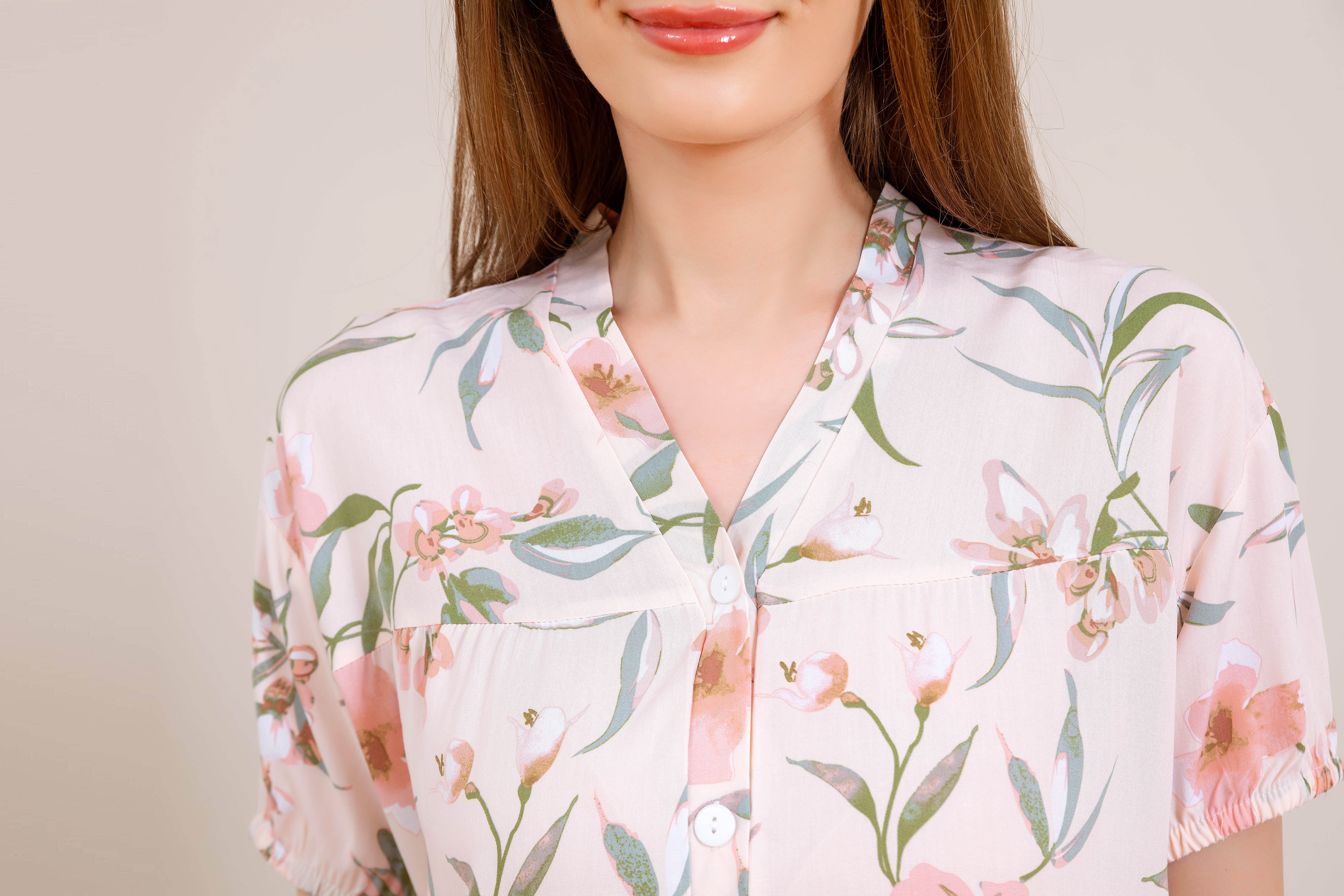 Women's home clothes pajamas foundation make-up gardenia shorts set D212
