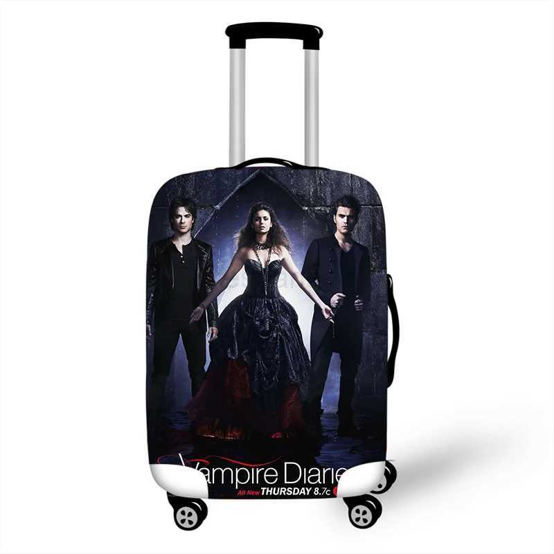 18-32 Vampire Diaries Travel Luggage Suitcase Cover Trolley Bag Protective Cover Mens Womens Elastic Suitcase CoverXJ240723