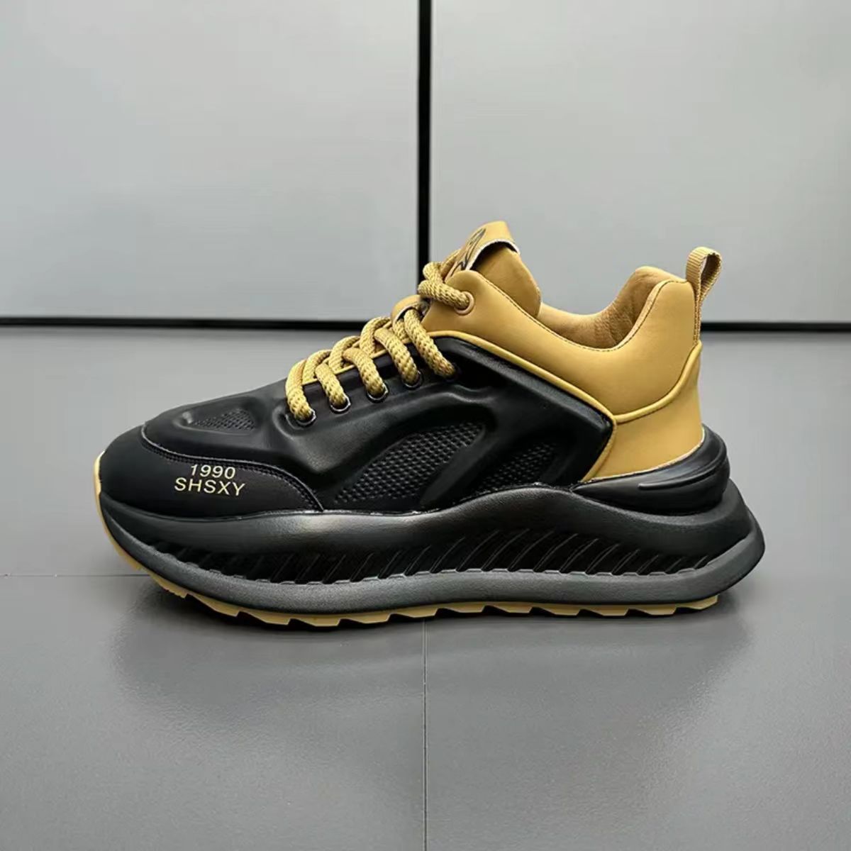 S Ddmysports Men Thick Soled Height Increasing Anti Slip And Wear Resistant Casual Shoes Outdoor Shoes oled lip hoes hoes