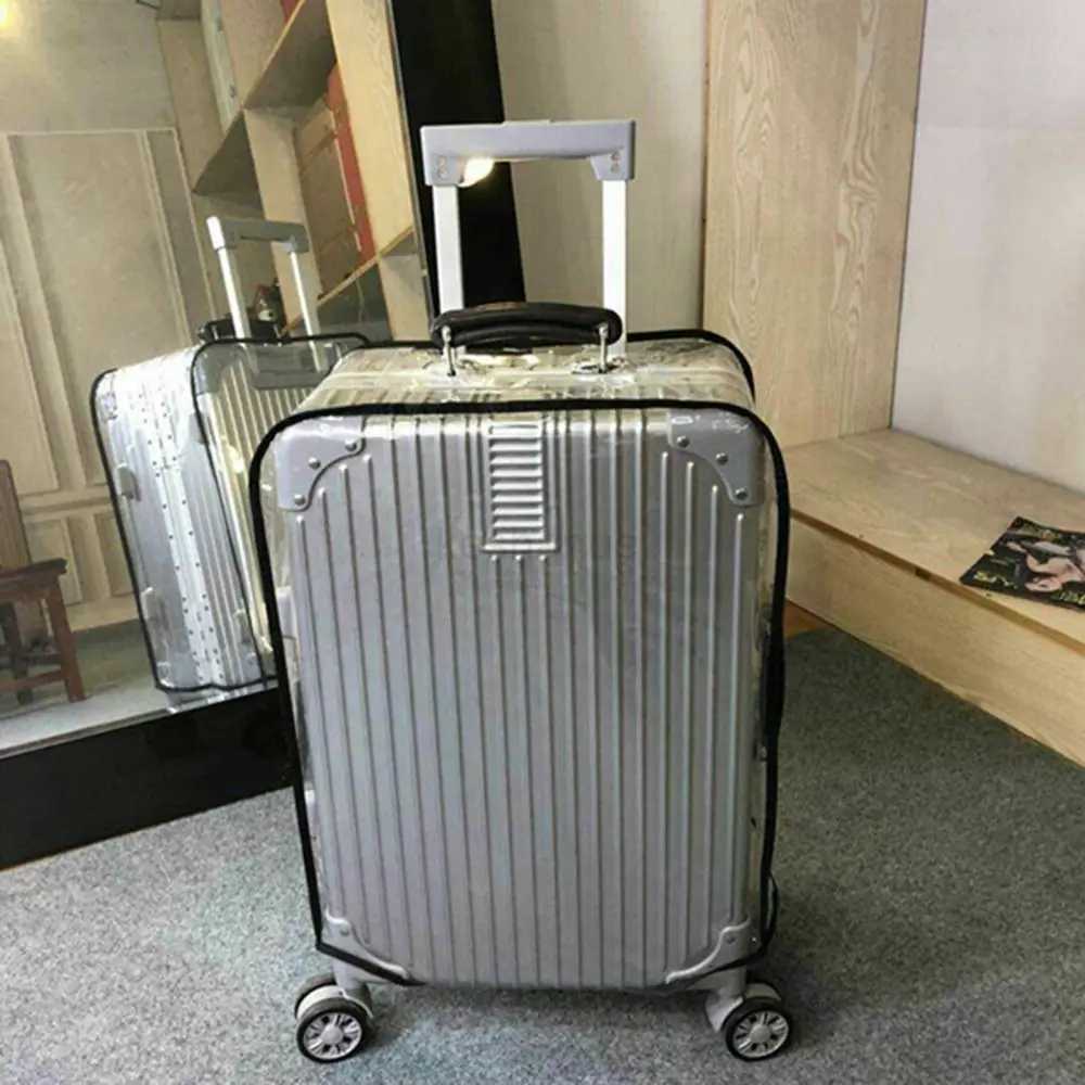 16-28 Inch Travel Luggage Cover Transparent PVC Suitcase Protector Cover Waterproof Dustproof Luggage Protector Cover LuggageXJ240723