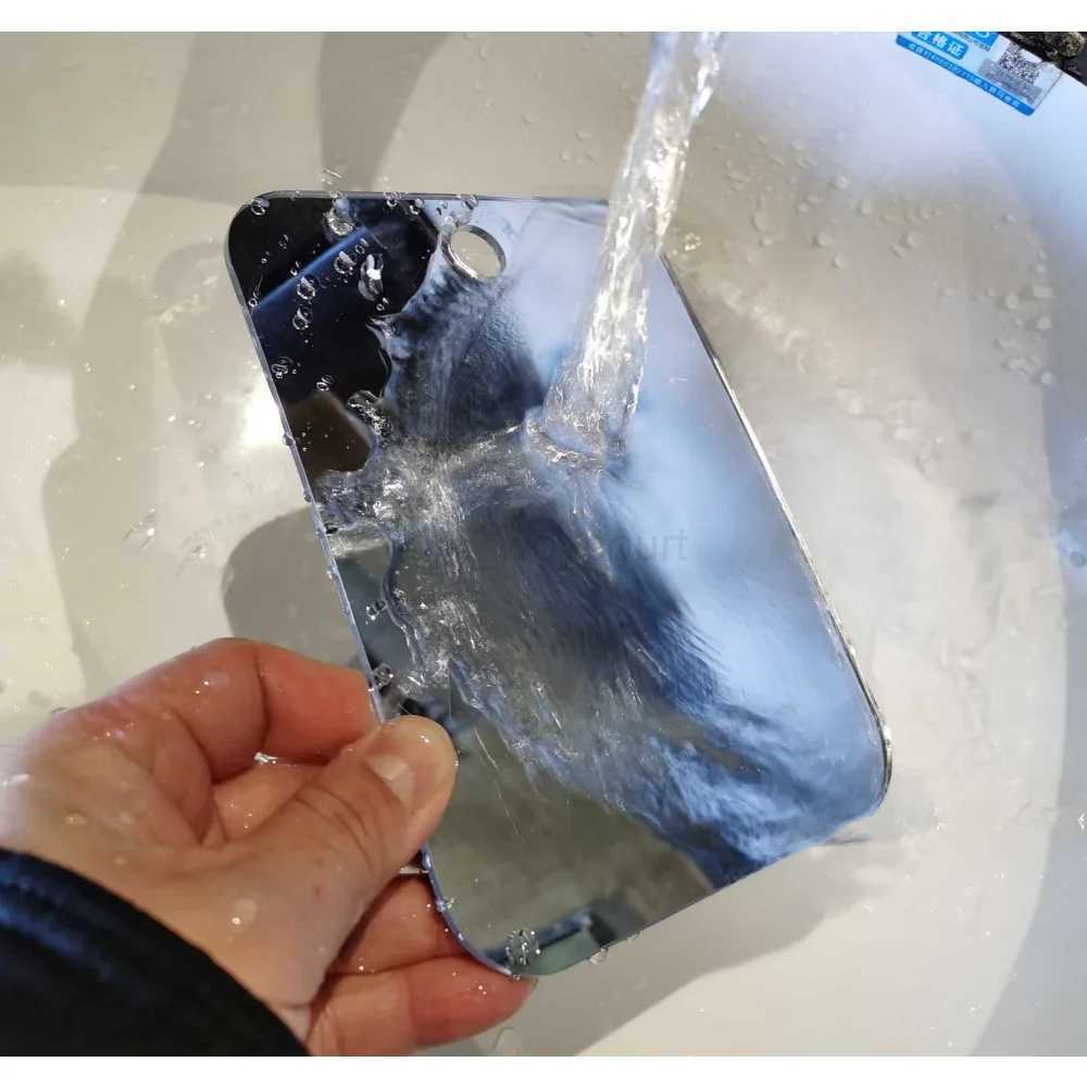 Acrylic Mirror With Wall Suction Shower Mirror For Man Shaving Women Makeup Portable Travel Bathroom Accessories makeup mirrorM240722