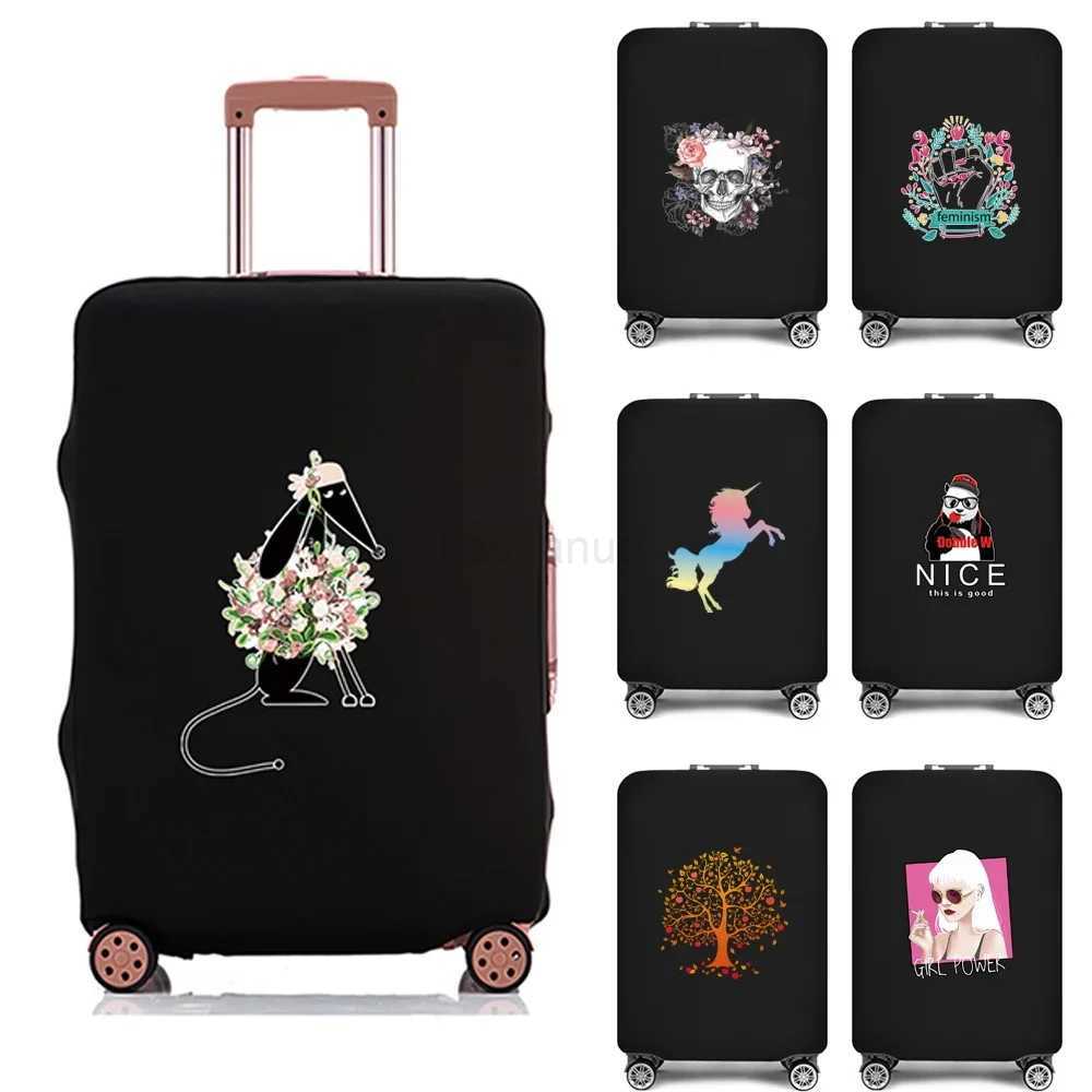 Color Print Travel Suitcase Dust Cover Luggage Protective Cover for 18-28 Thicken Trolley Case Dust Cover Travel AccessoriesXJ240723