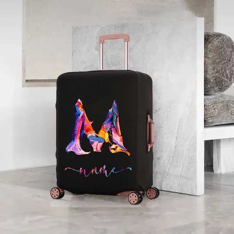 Customized Colorf Color Letter Luggage Cover Protective Cover Dust-proof Thicker Elastic Apply To 18-32 Travel AccessoriesXJ240723