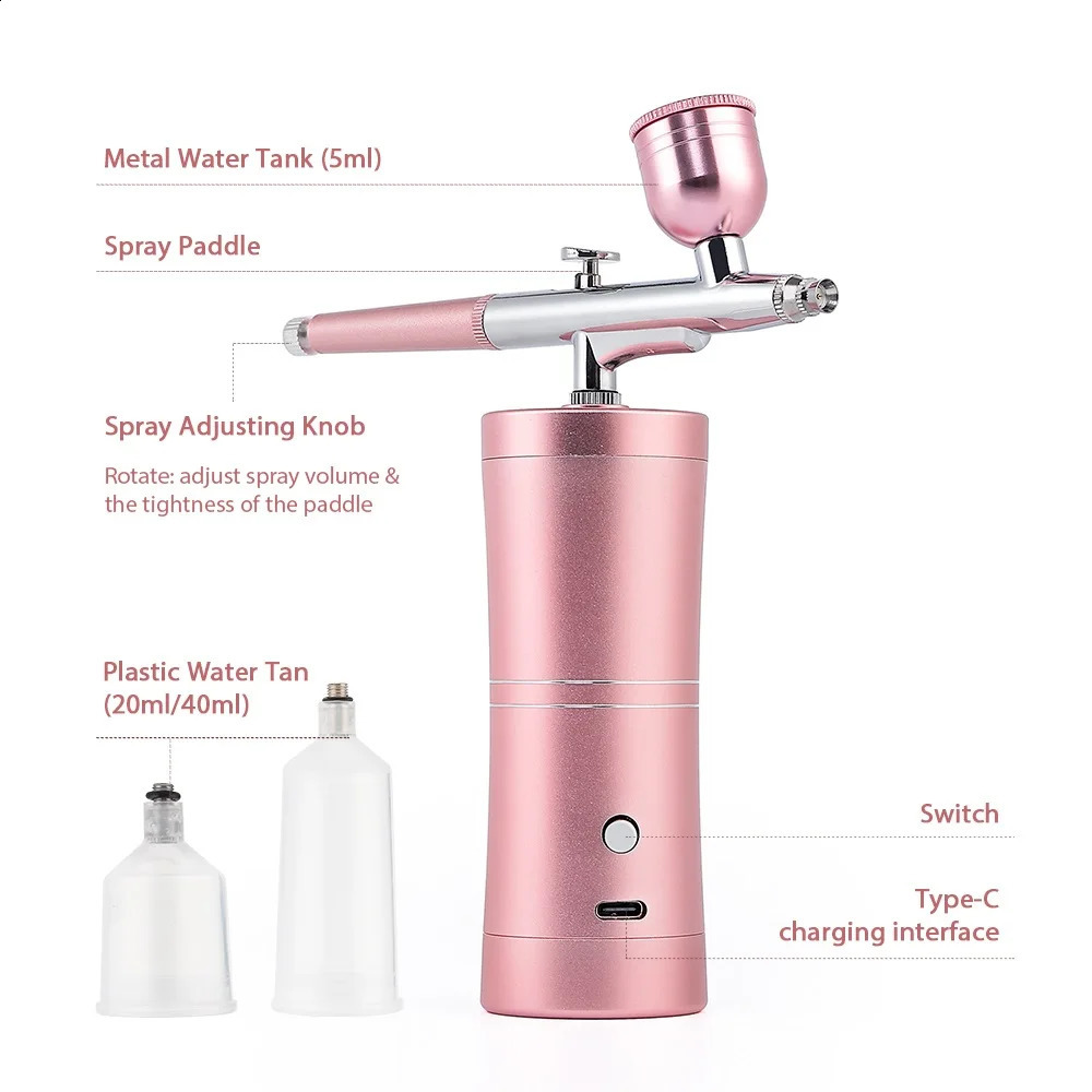 0.3mm Nozzle Single Action Airbrush with Compressor Kit Air-Brush Paint Spray Gun for Cake Make-up Nail Tools Set 240716