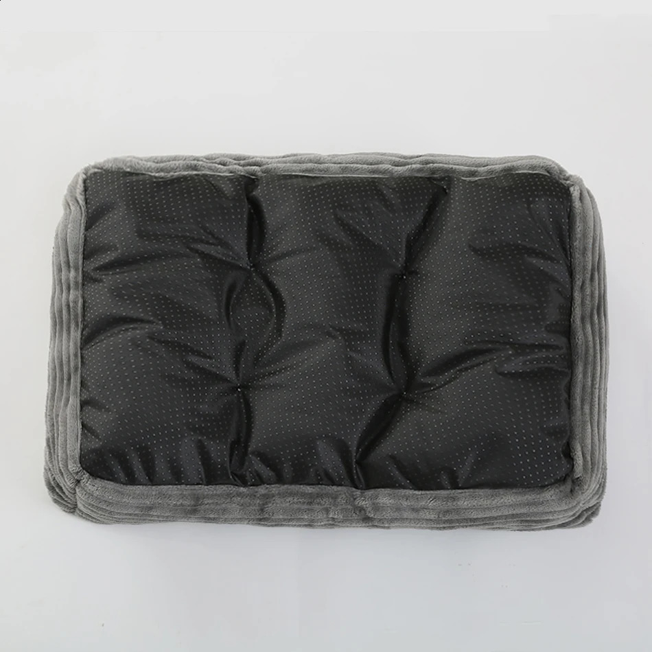 Bed for Dog Cat Pet Square Plush Kennel Medium Small Sofa Cushion Calming House Supplies Accessories 240722