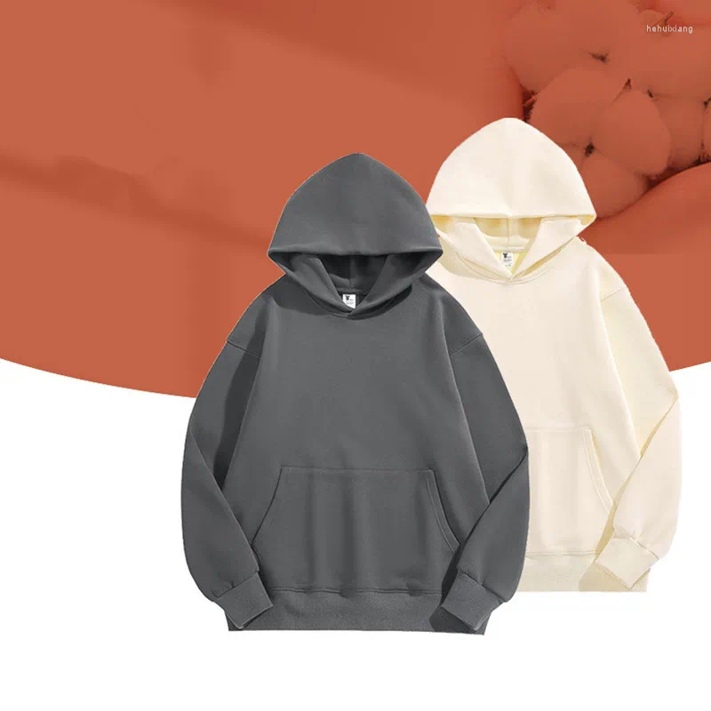 Heavyweight Fleece Men's Hoodies | Drop Shoulder Plain Blank No String Custom Oversized Unisex