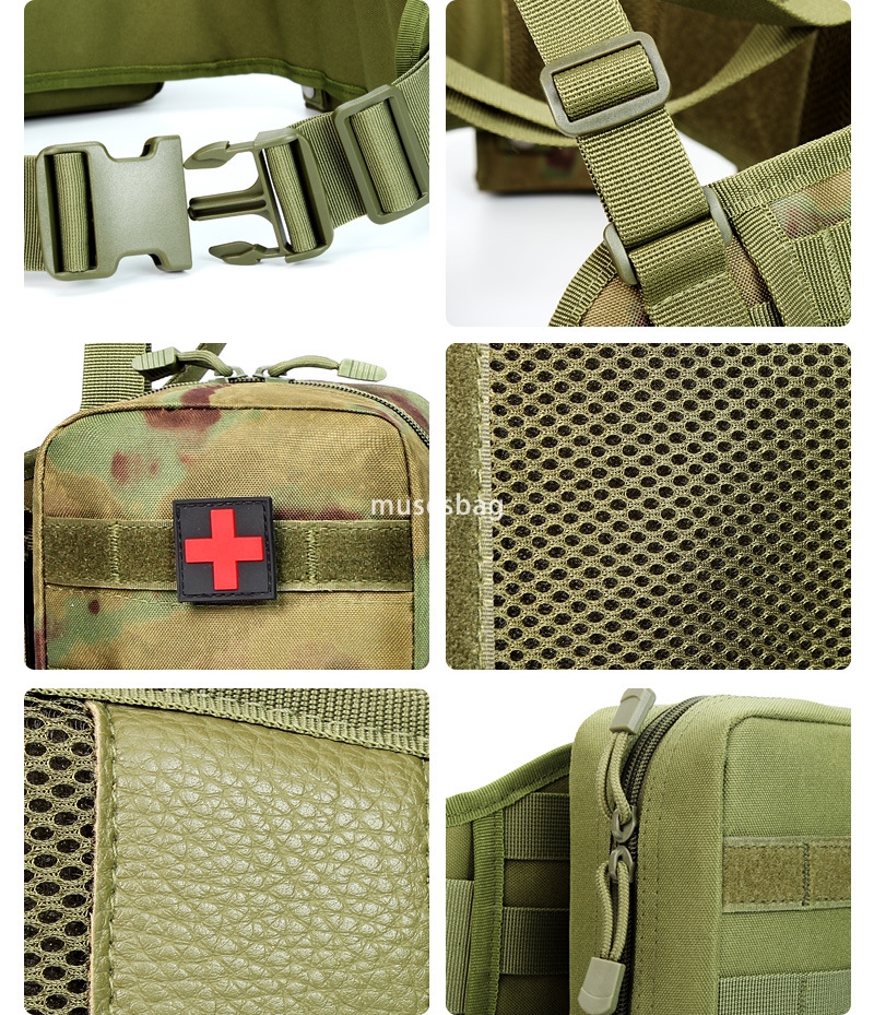 New shoulder belt tactical waist seal cross-border hot selling camouflage multi-functional carry molle belt manufacturers