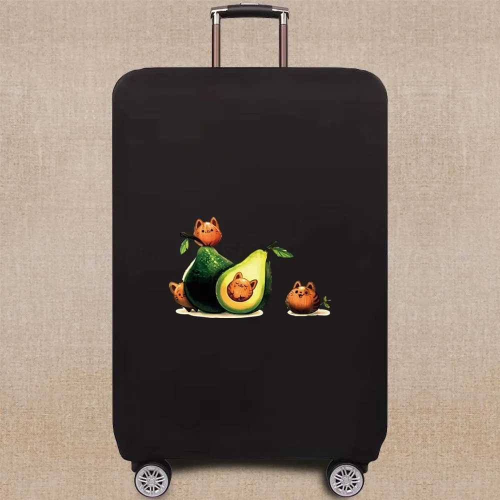 Luggage Protective Cover Travel Suitcase Elastic Suit for 18-32 Inch Suitcase Covers Avocado Printing Series Travel AccessoriesXJ240723