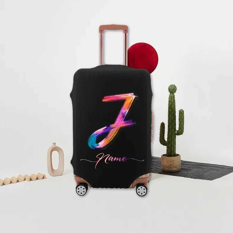 Stretch Luggage Cover Custom Name Personalized Print Dust Cover 18-28 Inch Protective Cover Removable Dust BagXJ240723