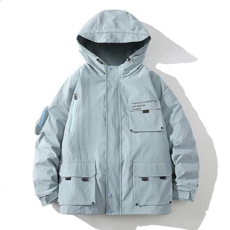 MenS Mountain System Multi-Pocket Fashion Sports Jacket Fall And Winter Windproof And Waterproof Casual Versatile Rushing 240719