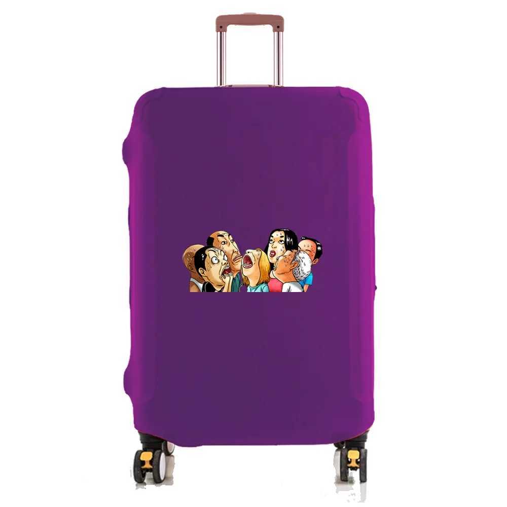 Stretch Luggage Cover 2022 Travel Accessories Cartoon Printed Trolley Suitcase Dust Cover 18-32Protective Travel Bag CoversXJ240723