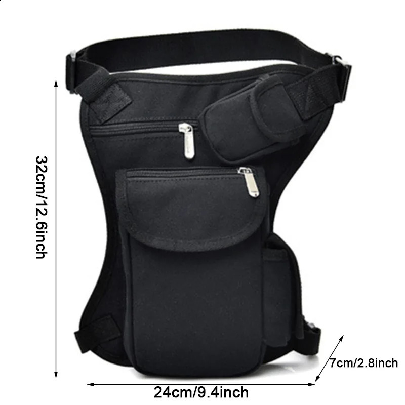 Men Canvas Drop Waist Bags Leg Pack Bag Men Belt Bicycle And Motorcycle Money Belt Fanny Pack For Work High Quality 240815