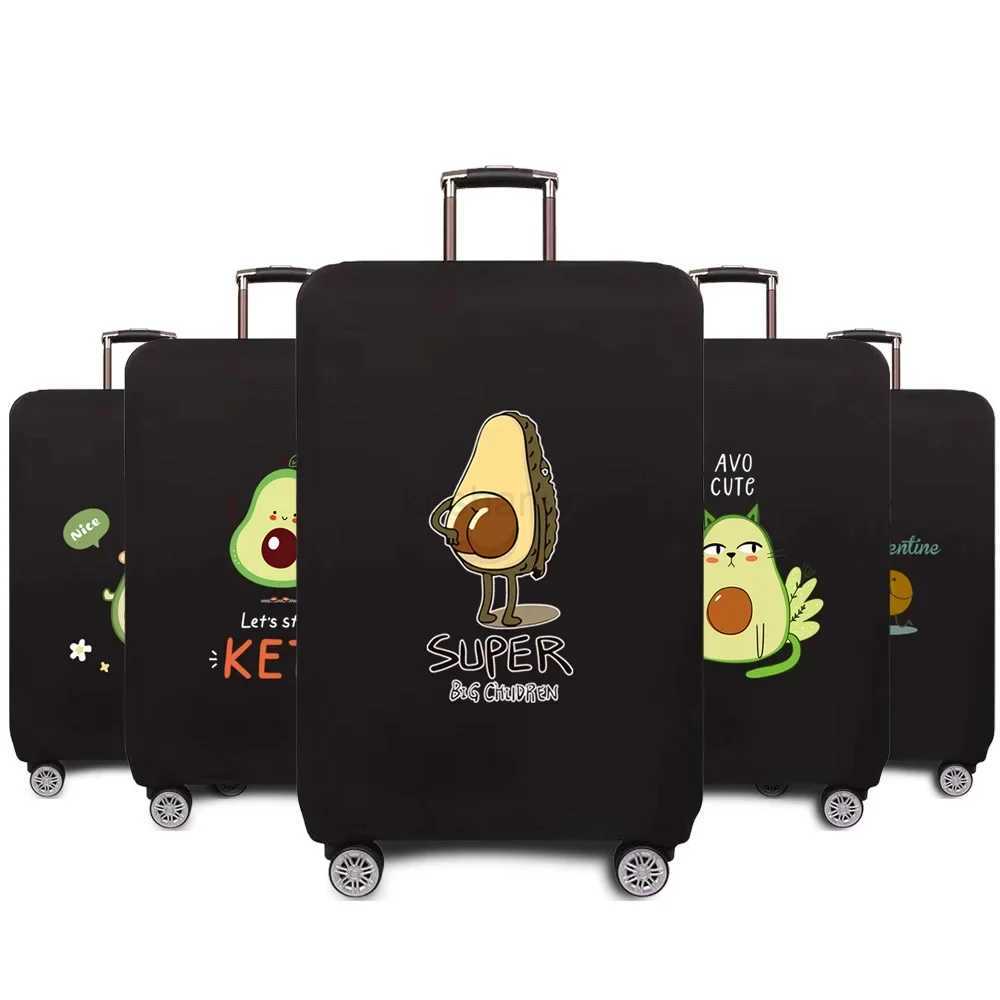 Luggage Protective Cover Travel Suitcase Elastic Suit for 18-32 Inch Suitcase Covers Avocado Printing Series Travel AccessoriesXJ240723