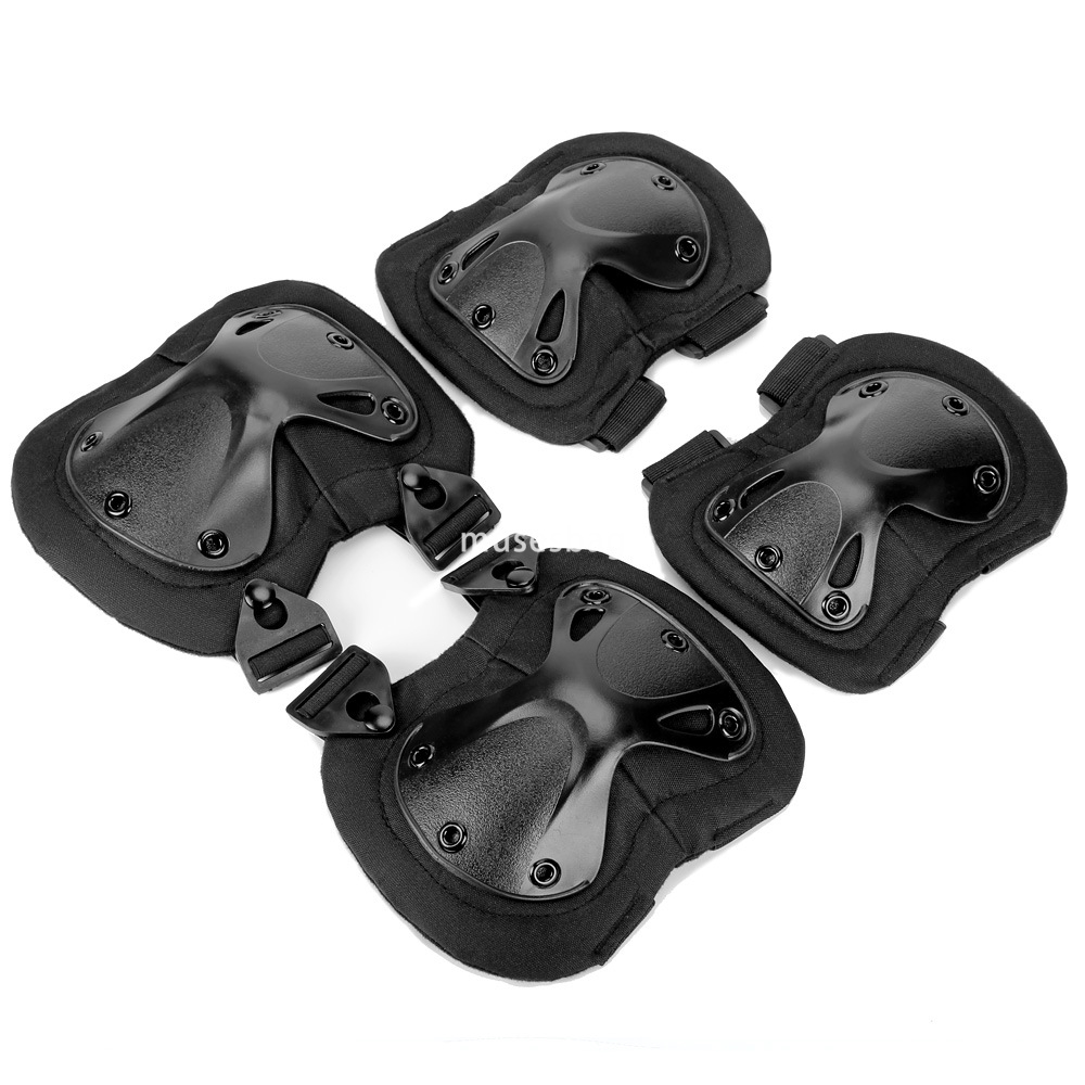 Outdoor tactical knee protector elbow four sets crawling training army camouflage protective sports equipment wholesale