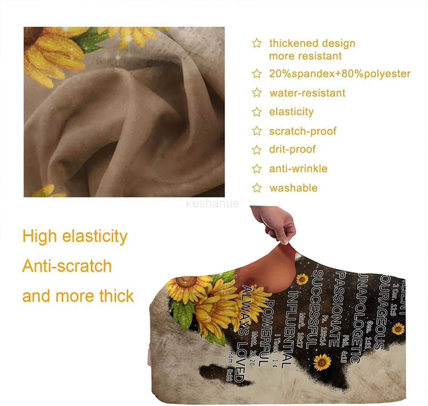 Afro Woman Luggage Cover Black Girl Travel Suitcase Protector Elastic Anti-Scratch Washable Baggage Cover Suitable L 25-28 InXJ240723