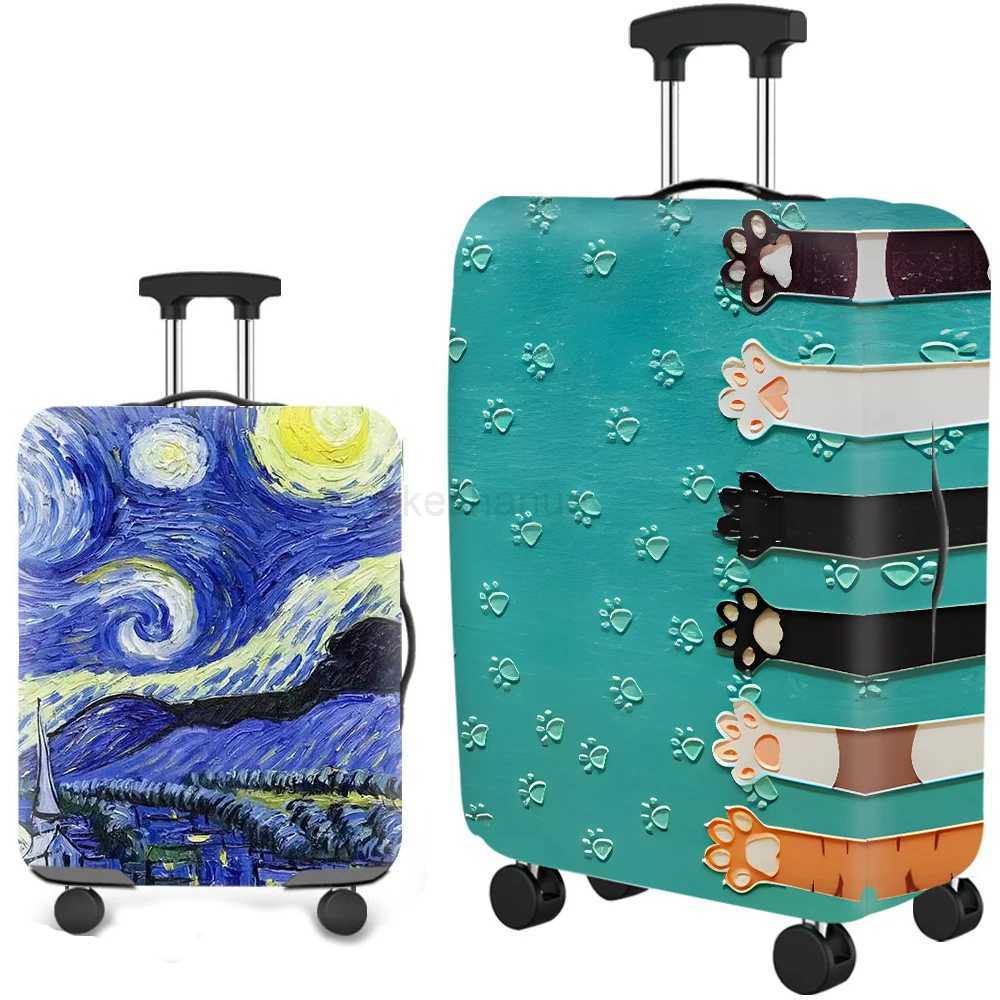 Top Selling Travel Suitcase Protector Cover Elastic Protective Washable Luggage Cover With Concealed Zipper For 18-32 InchXJ240723