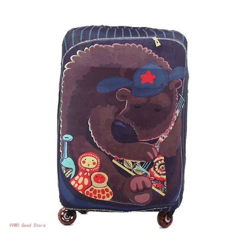 Suitcase Protective Cover Practical Elastic Luggage Cover for 18-28 Inch LuggageXJ240723
