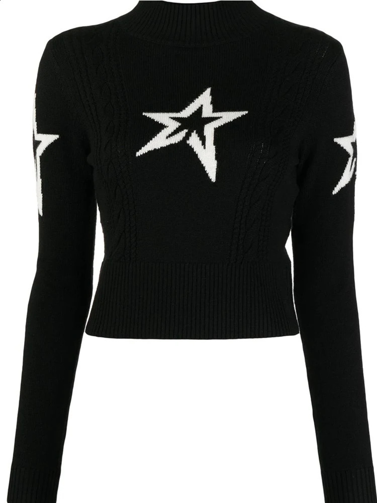 Y2K Womens Sweater Hip Hop Street Wear Long Sleeve Pullover British Flag Winter Harajuku Knitted Top Casual Loose Large 240719