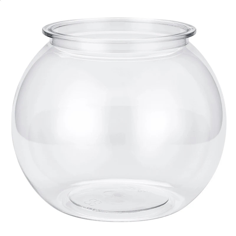 Fish Bowl Plastic L M S Sizes Desktop Aquarium Tanks Round Durable Fish Tank for Betta and All Mini Fish 240723