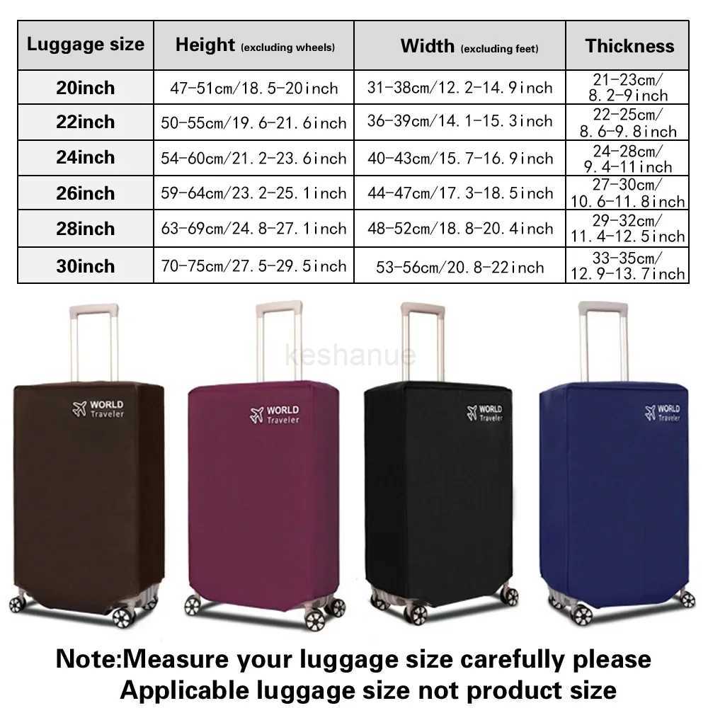 Luggage Cover Dustproof Trolley SuitCase Wear-resistant Rolling Anti-scratch Luggage Protector Cover 20-30Inch Non-woven FabricXJ240723