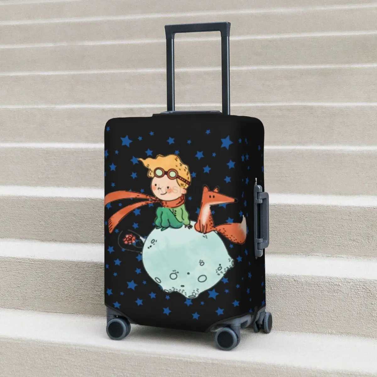 The Little Prince Suitcase Cover Vacation Childrens Book Time Travel Fun Luggage Supplies Travel ProtectorXJ240723