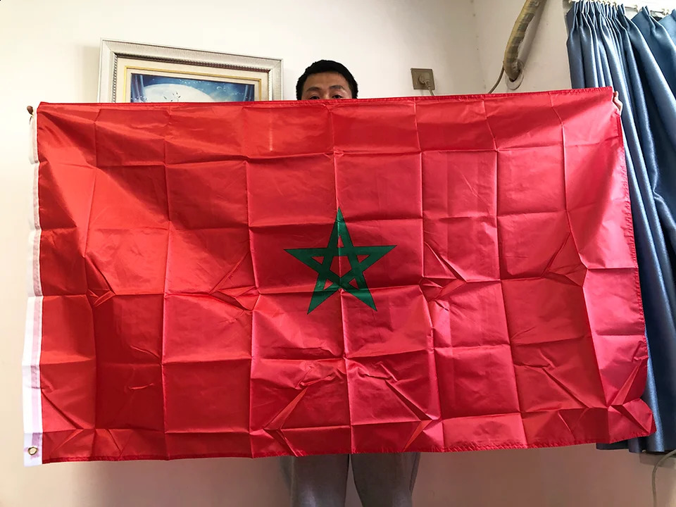 SKY FLAG Morocco flag Banner 90x150cm polyester Hanging maro moroccan morocco Moroccan National flags Home Decoration 240713
