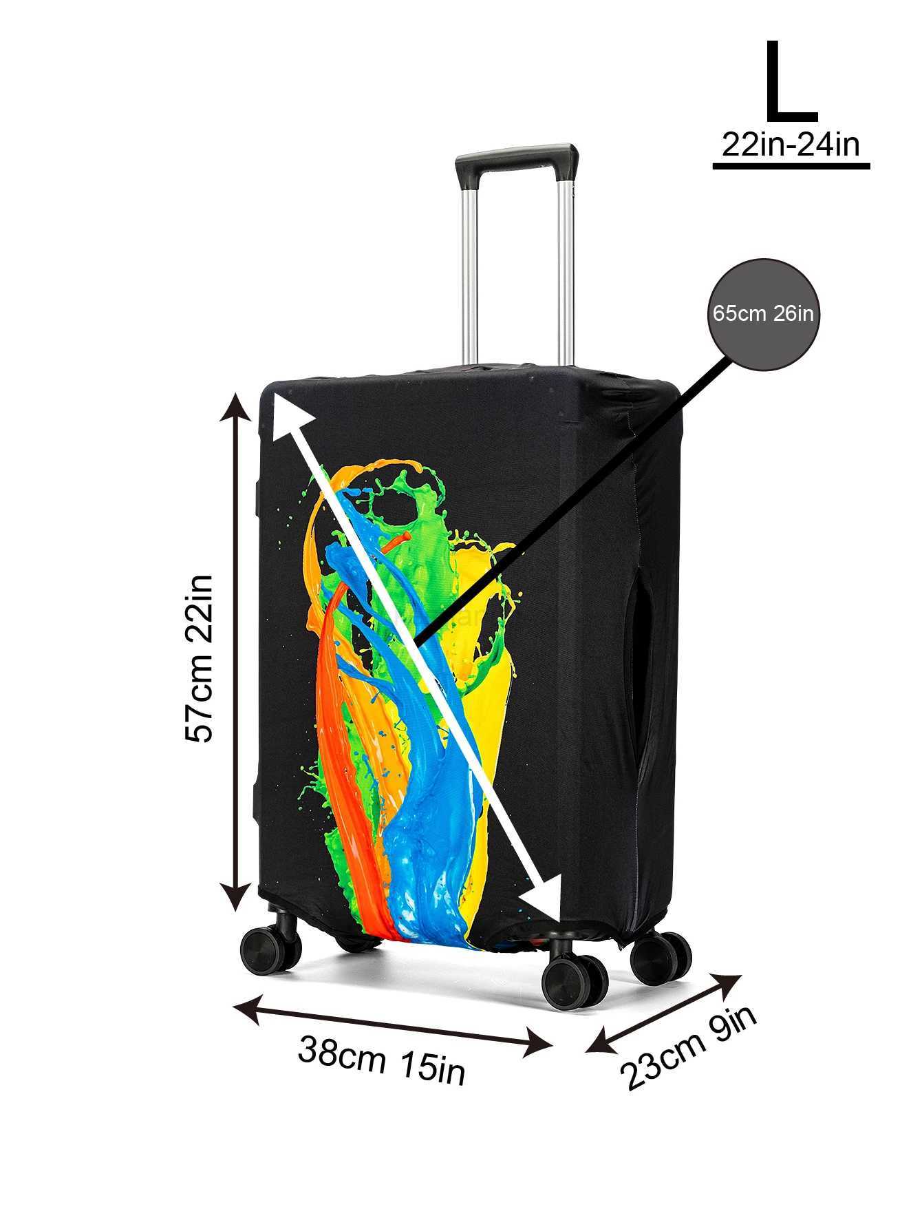Hot FashionBaggage Protector Washable Thicken Travel Zipper Custom Luggage Cover SpandexXJ240723