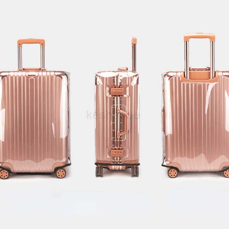 Transparent PVC Luggage Protective Cover Waterproof Suitcase Cover Travel Trolley Case Non-slip/Anti-fall/Scratchproof/DustproofXJ240723