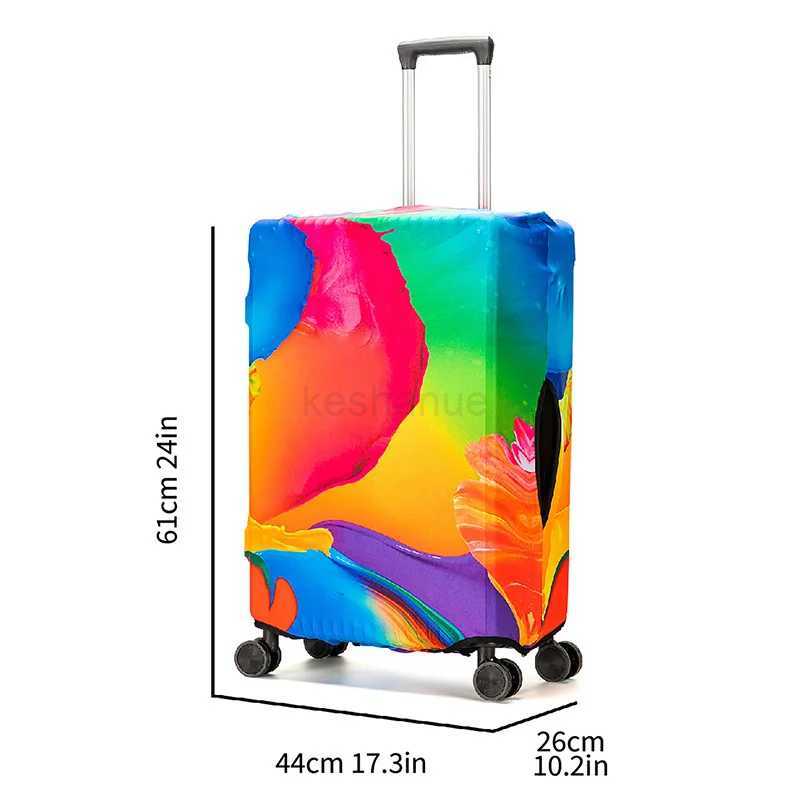 Luggage Covers Protector Fasion Travel Luggage Suitcase Protective Cover Stretch Dust Covers Travel Accessories Luggage SuppliesXJ240723