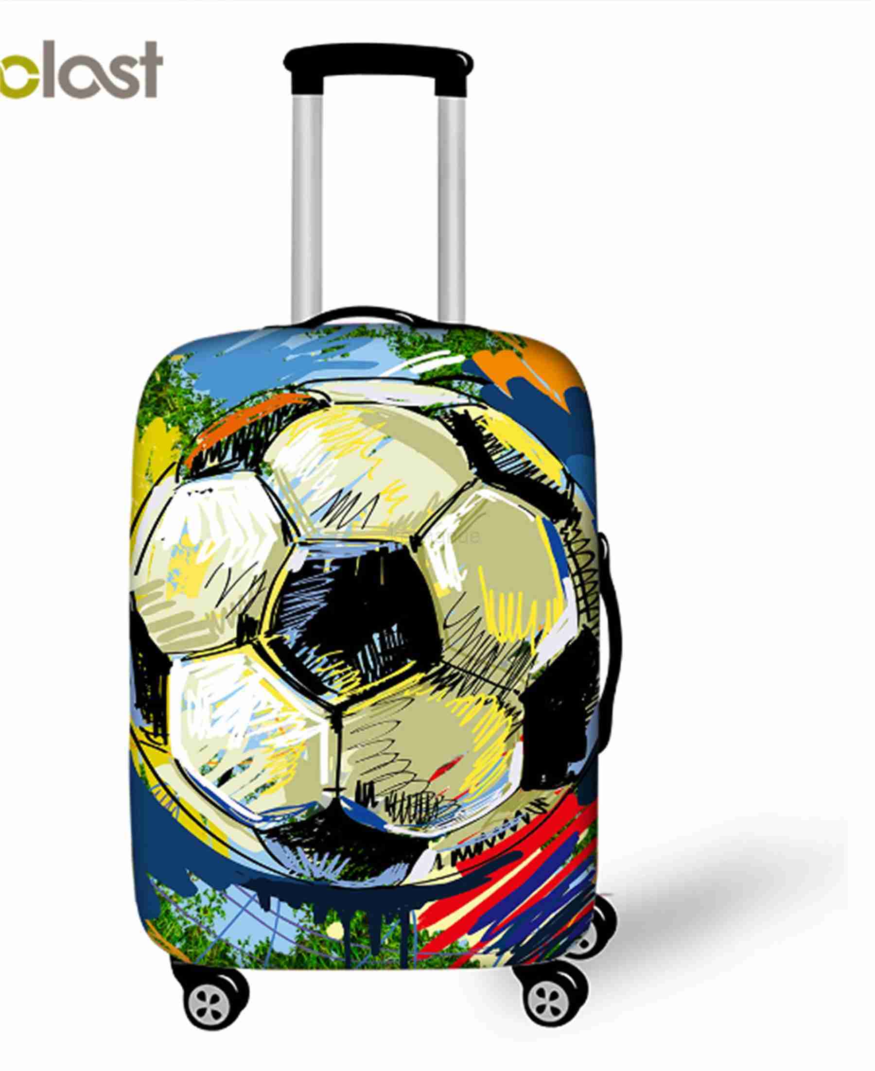 New Football Graphics Colour Graphics Pattern Suitcase Dust Waterproof Cover Unisex Pull Rod Box Protective CoverXJ240723