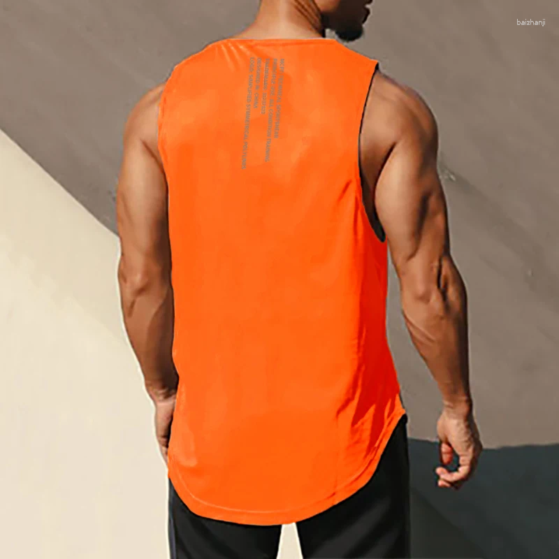 Men's Tank Tops Muscleguys Gym Top Men Bodybuilding Singlet Fitness Stringer Sleeveless Shirt Mesh Quick Dry Clothing Sportwear Muscle Vest