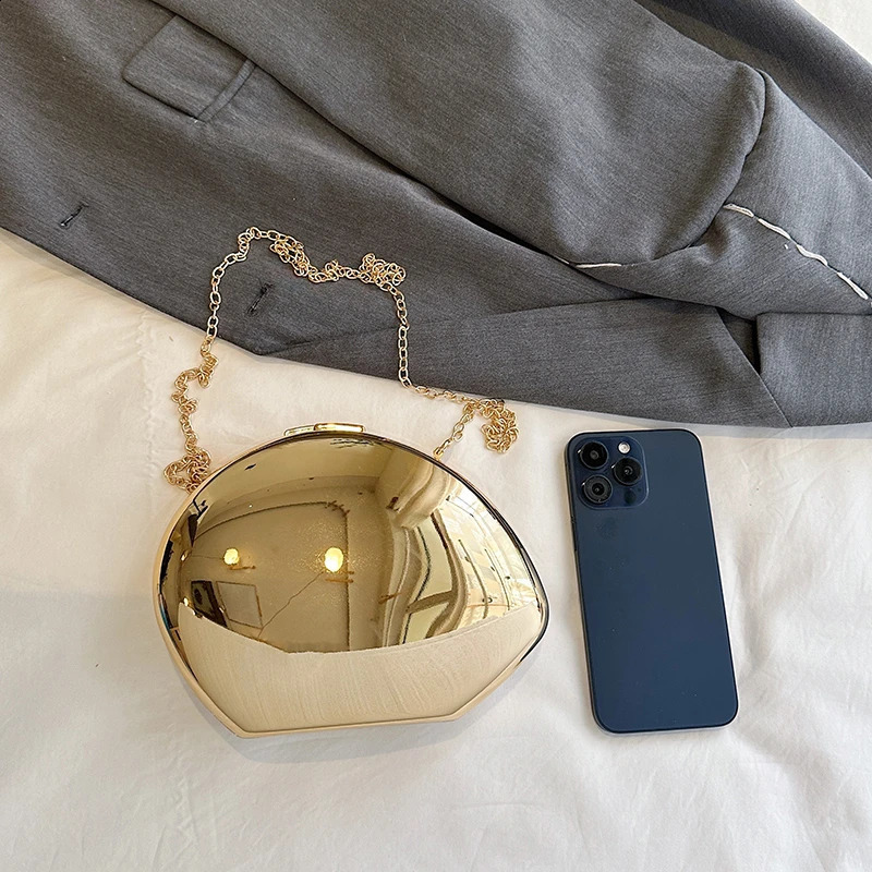 Shell Bag Womens Crossbody Sling Purse Golden Handbags Party Evening Clutch Trend 2024 Sac De Femme 240822Z