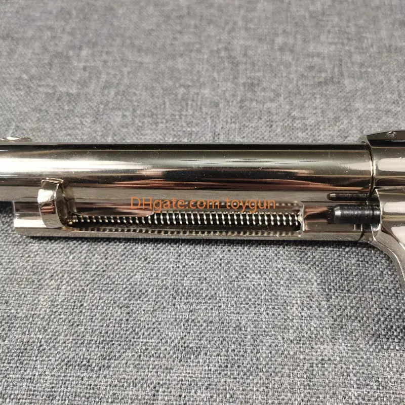 Colt 1873 Single-Action Army Revolver Replica Alloy Toy Gun Blaster Soft Bullet Shell Ejected Gun Pistol for Adults CS Pubg Jedi Look Real Moive Colle
