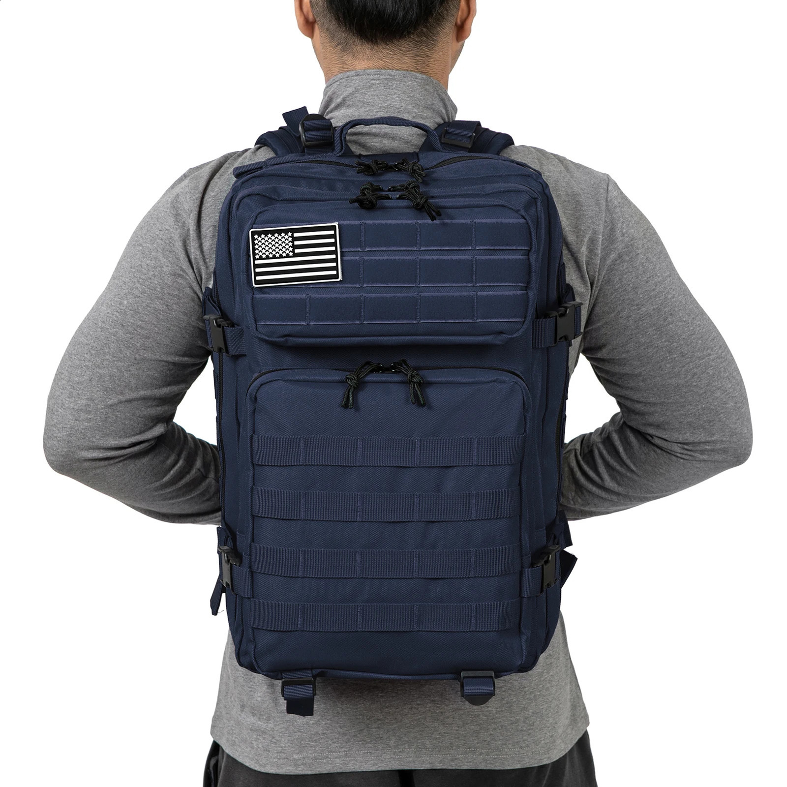 QT QY Tactical Backpac Survival 45L Large Capacity Man 3 Days Molle Assault Bags Hking For Outdoor Trekking Camping Backpack 240723