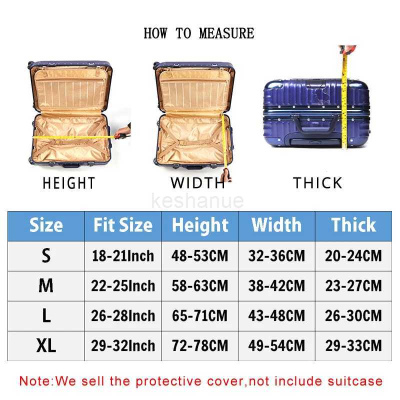 New York Paris Thicken Luggage Protective Cover 18-32inch Trolley Baggage Travel Bag Covers Elastic Protection Suitcase Case 271XJ240723